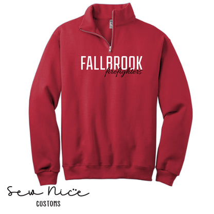 Fallbrook Firefighters- 1/4 Zip Sweatshirt