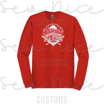 Fallbrook Youth Baseball -ALL STARS 2026-Unisex Long Sleeve Shirt