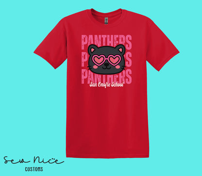 Panther Valentine's- Unisex Adult/Youth T-Shirt