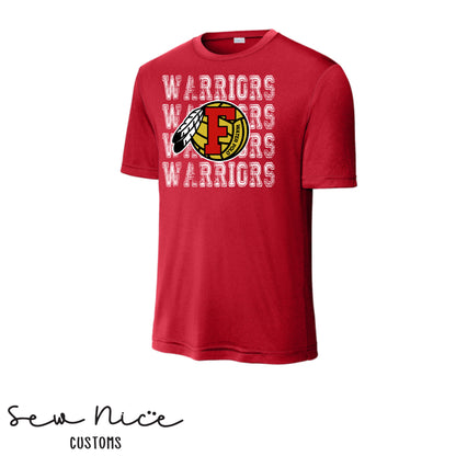 Warriors Stacked FHS Water Polo- Unisex Adult/Youth Dri Fit Shirt