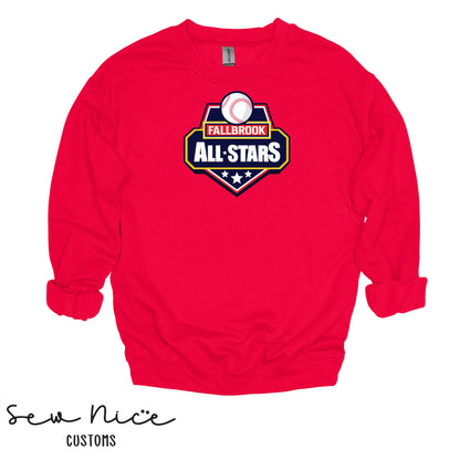 Fallbrook All Star Logo - Unisex Cotton Crewneck