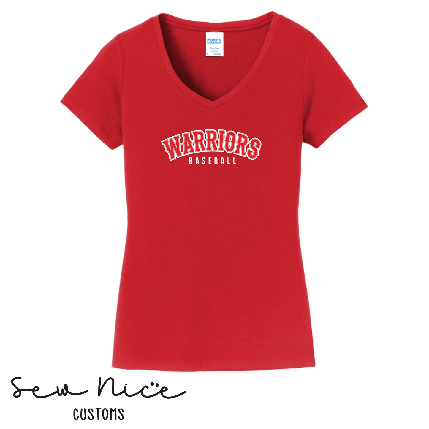 Warriors Baseball- Women's V-Neck