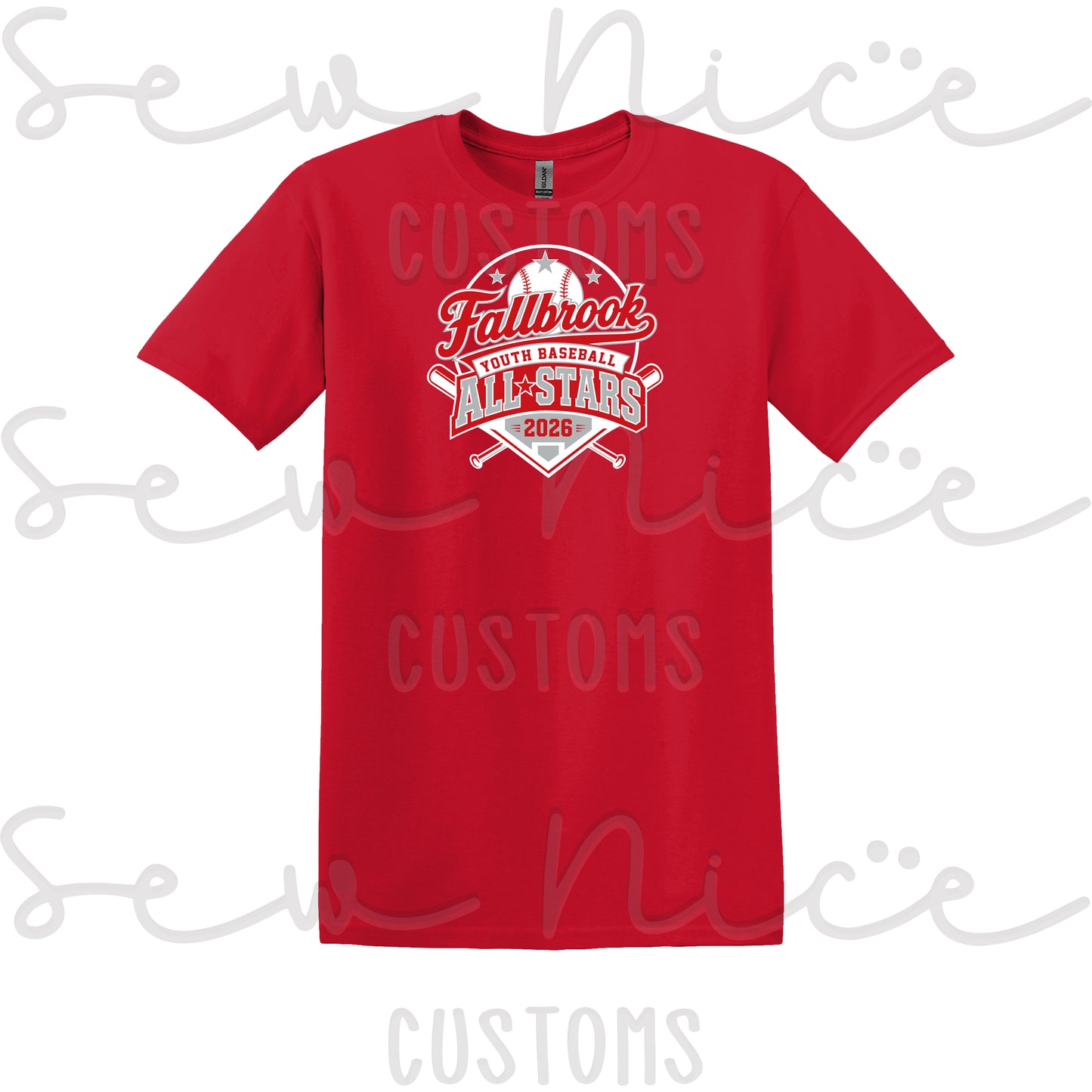 Fallbrook Youth Baseball- ALL STARS 2026- Unisex T-Shirt