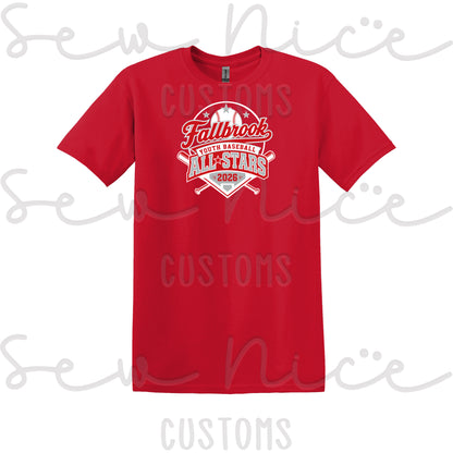 Fallbrook Youth Baseball- ALL STARS 2026- Unisex T-Shirt