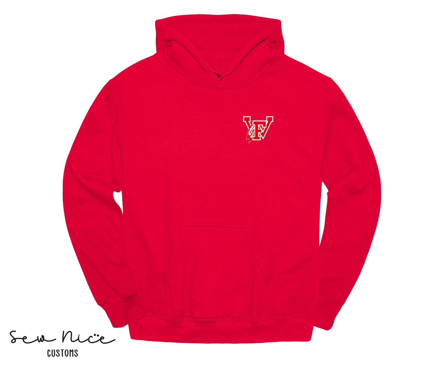 Embroidered 12U Logo- Adult/Youth Unisex Hoodie