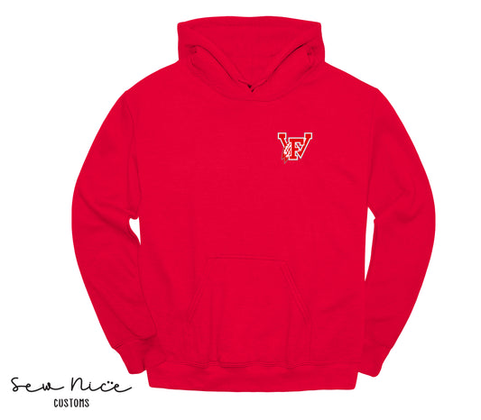 Embroidered 12U Logo- Adult/Youth Unisex Hoodie
