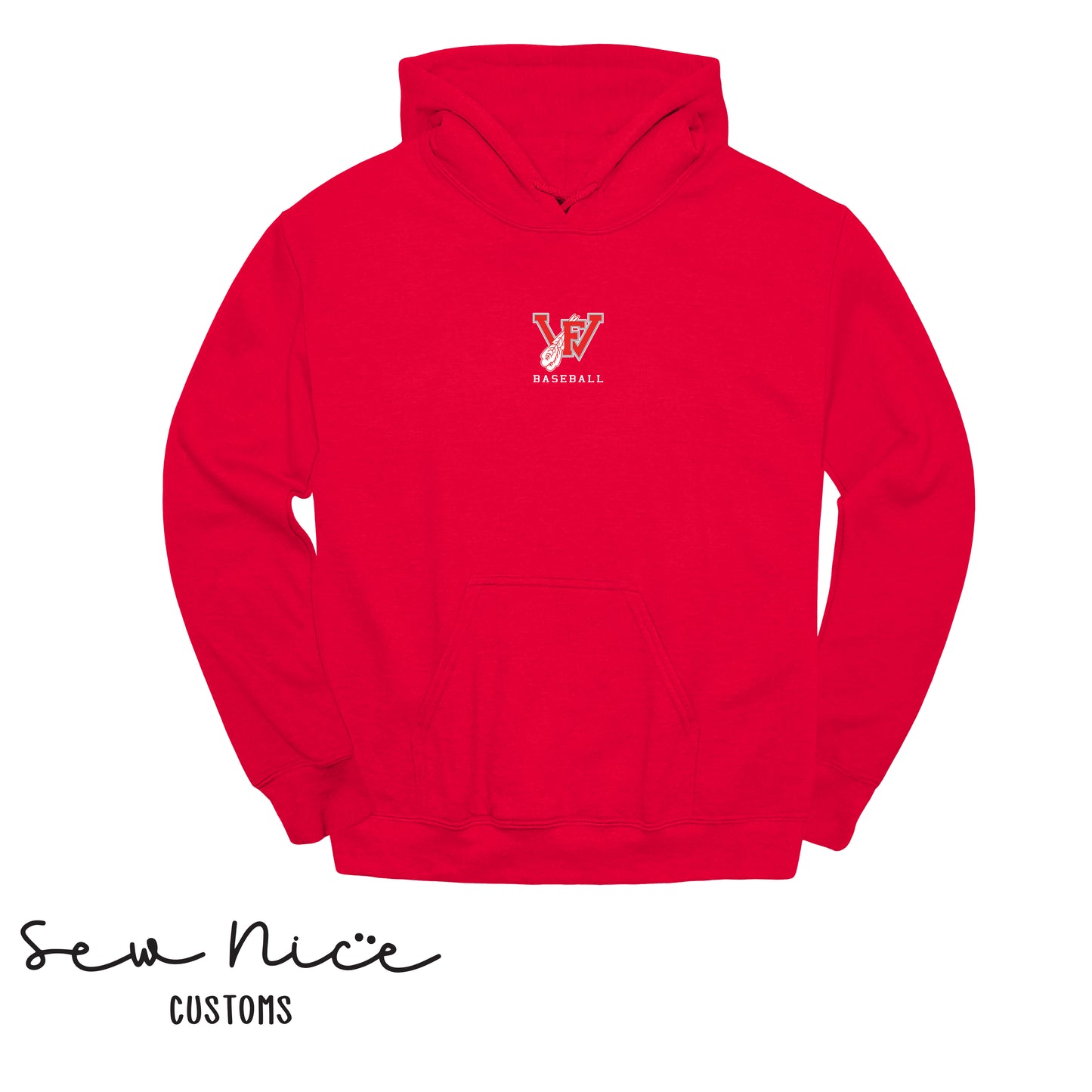 FHS FW Small Center Chest Logo-Unisex Adult/Youth Hoodie