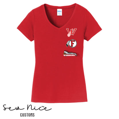 FHS Logos-Women's V-Neck Shirt