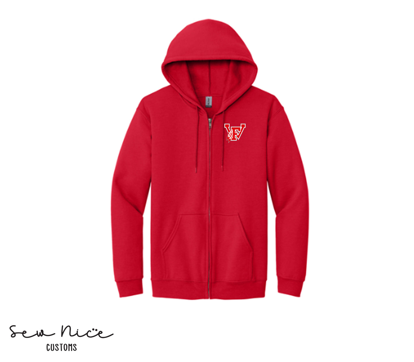 FW 12u Logo- Unisex Adult/Youth Full Zip Hoodie