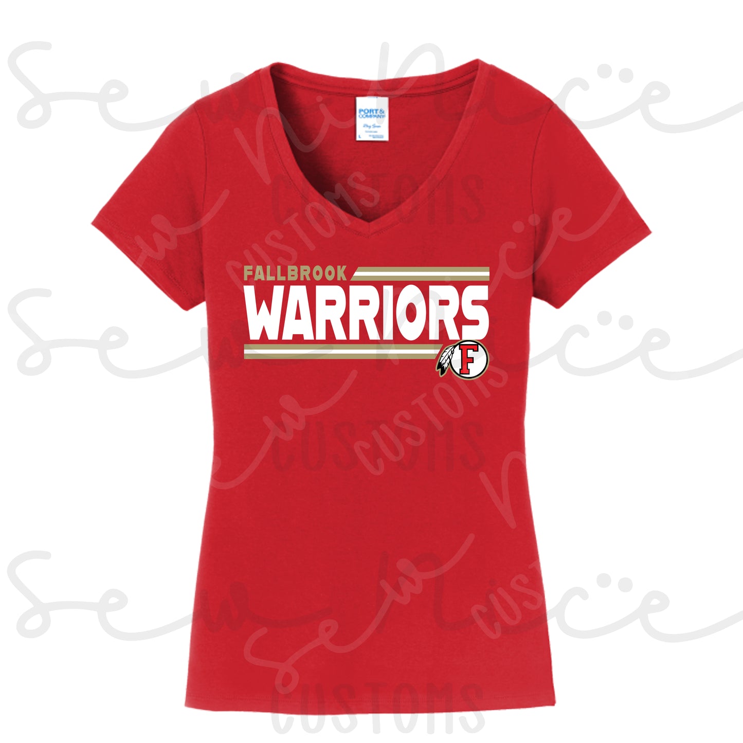 Warrior Lines- Ladies V-Neck