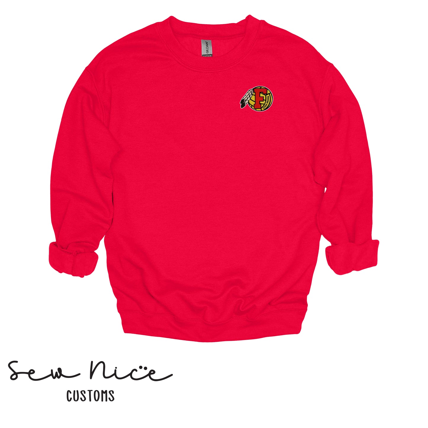 FHS Water Polo Logo- Unisex Adult/Youth Crewneck Sweatshirt