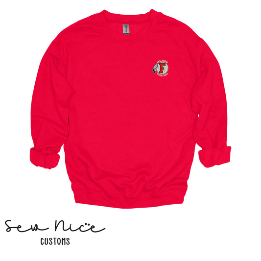 Embroidered FHS Volleyball Logo - Unisex Adult/Youth Crewneck Sweatshirt