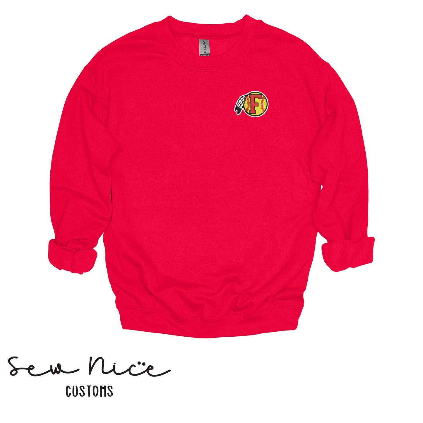 Embroidered FHS Softball Dreamcatcher Logo- Unisex Adult/Youth Crewneck