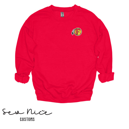 Embroidered FHS Softball Dreamcatcher Logo- Unisex Adult/Youth Crewneck