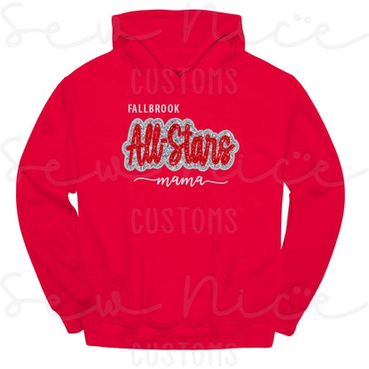 Fallbrook All Stars Glitter Applique