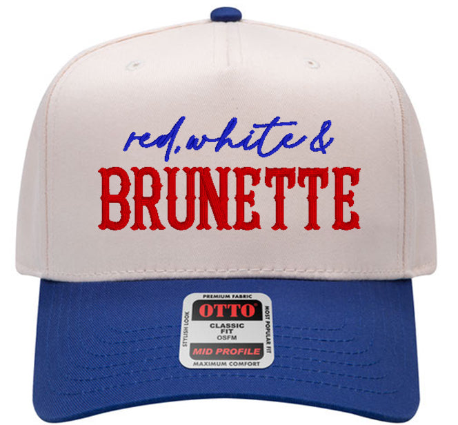 Embroidered "Red, White..." Hat