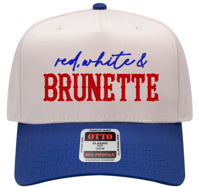 Embroidered "Red, White..." Hat