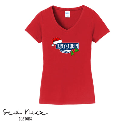 Tony Tobin Holiday- Ladies V-Neck Shirt