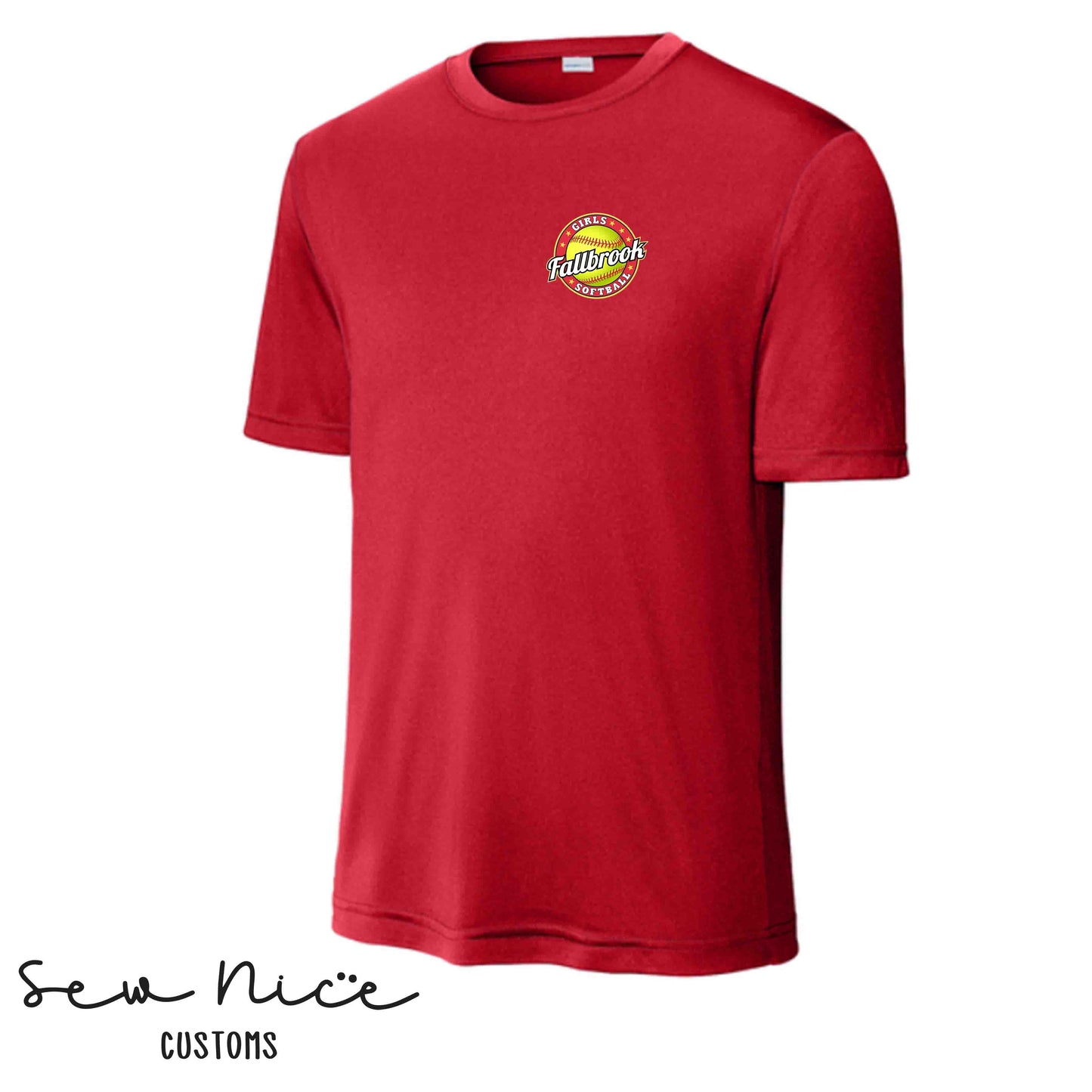 Fallbrook Girls Softball Logo- Unisex Dri Fit Shirt
