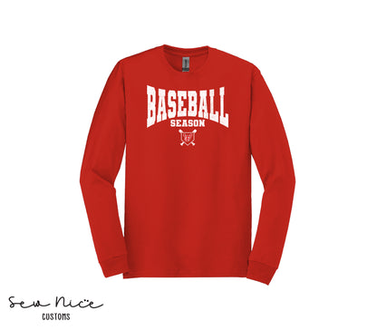Baseball Season- Unisex Adult/Youth Long Sleeve Shirt
