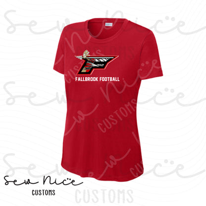 F Football Logo- Ladies Dri Fit Shirt