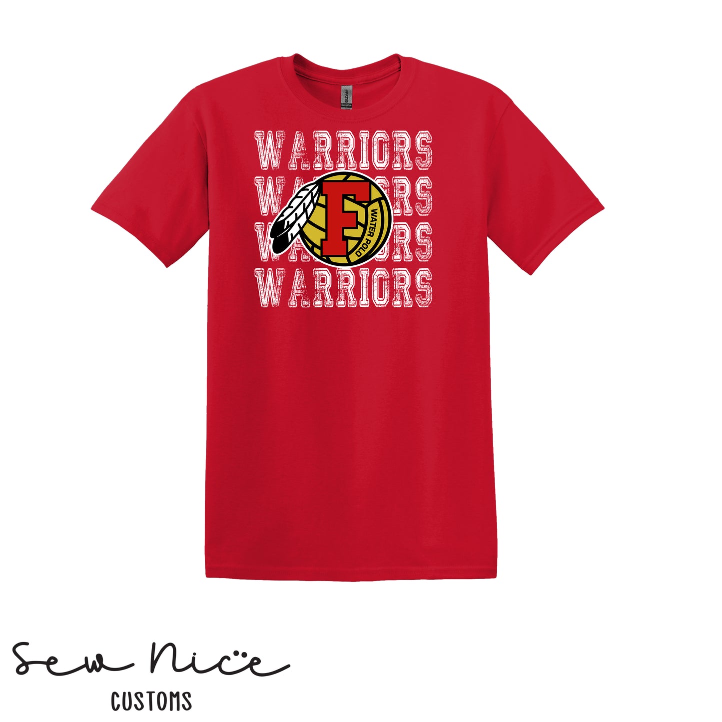 Warriors Stacked FHS Water Polo - Unisex Adult/Youth T-Shirt
