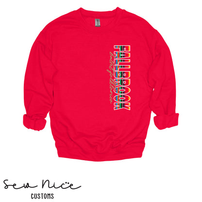 Fallbrook Serape Side Design- Unisex Adult/Youth Crewneck Sweatshirt