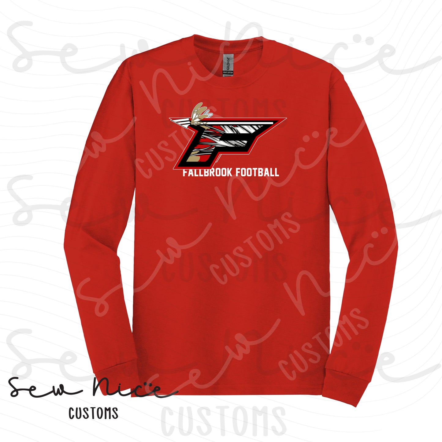 F Football Logo- Unisex Long Sleeve Shirt