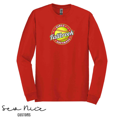 Fallbrook Girls Softball Logo- Unisex Long Sleeve Shirt