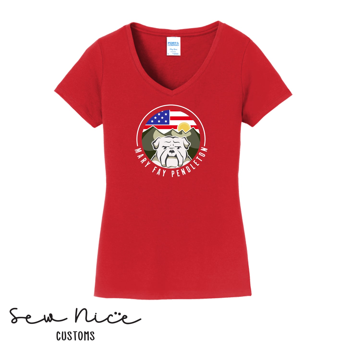 Mary Fay Logo Women's V-Neck Shirt