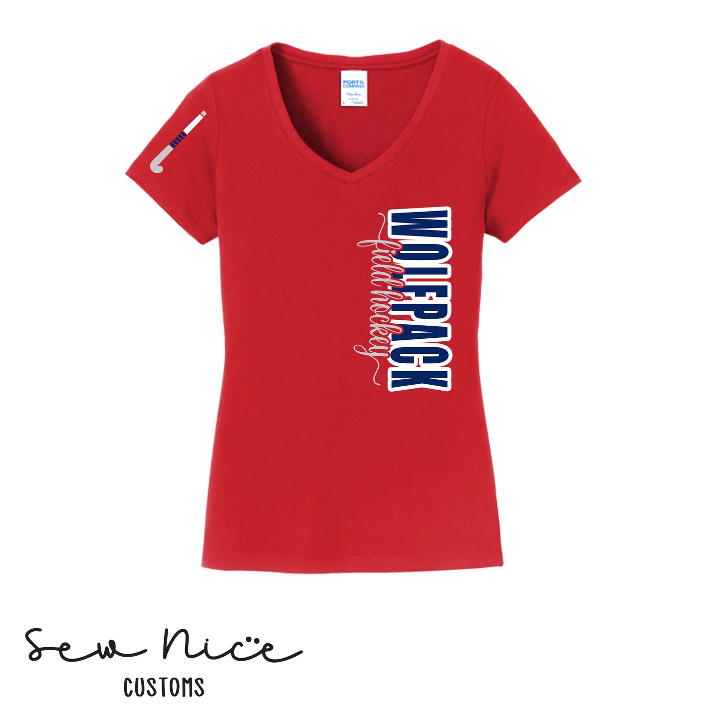GO Field Hockey Ladies V-Neck Shirt