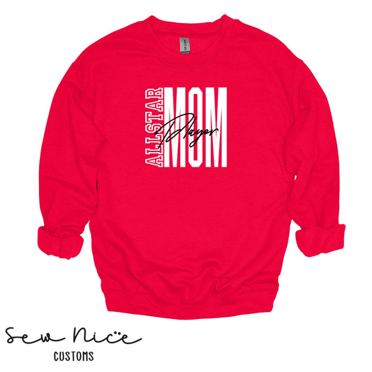 FYB All Star Mom- Unisex Cotton Crewneck Sweatshirt