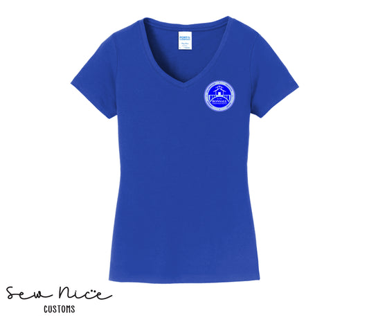 Bonsall District Logo -LADIES V-Neck Shirt