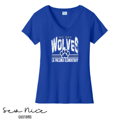 La Paloma-WE ARE WOLVES- Ladies V-Neck Shirt