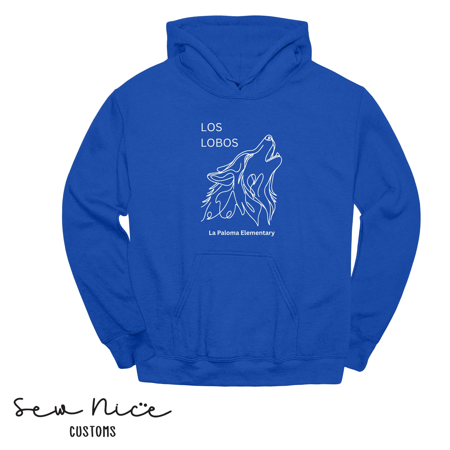 Los Lobos Line Drawing- Unisex Adult/Youth Hoodie