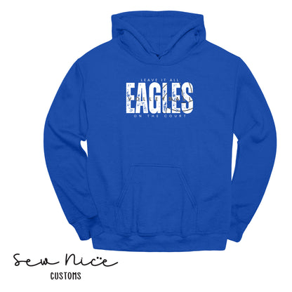 SP Eagles Volleyball-Leave It All On The Court- Adult/Youth Unisex Hoodie