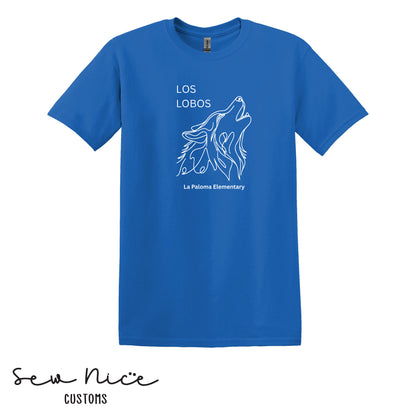 Los Lobos Line Drawing- Unisex Adult/Youth T-Shirt