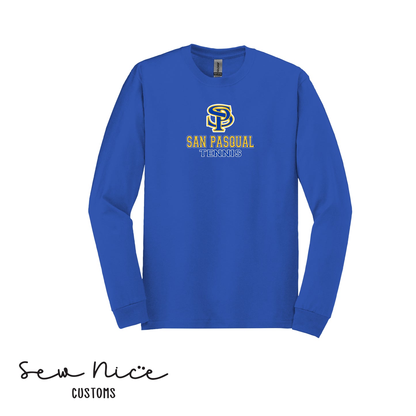 SP San Pasqual Tennis-Unisex Adult/Youth Long Sleeve Shirt
