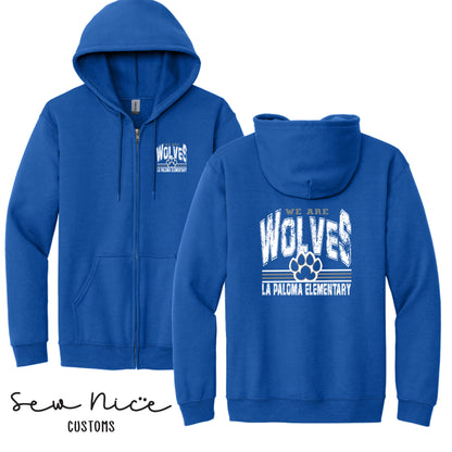 La Paloma-WE ARE WOLVES- Unisex Adult/Youth Full Zip Hoodie