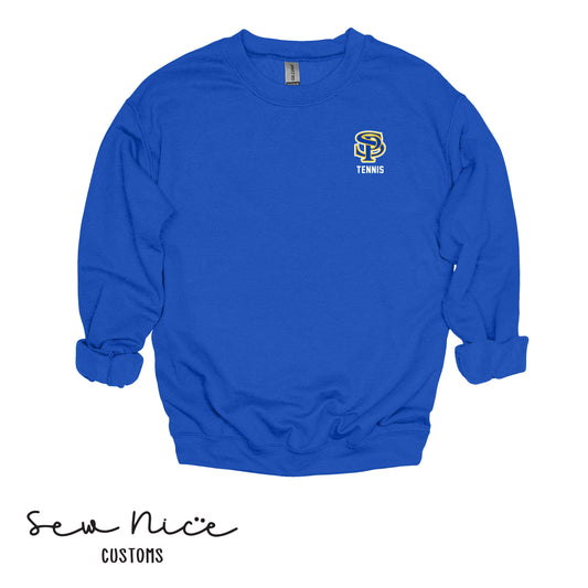 EMBROIDERED SP Tennis- Unisex Adult/Youth Crewneck Sweatshirt