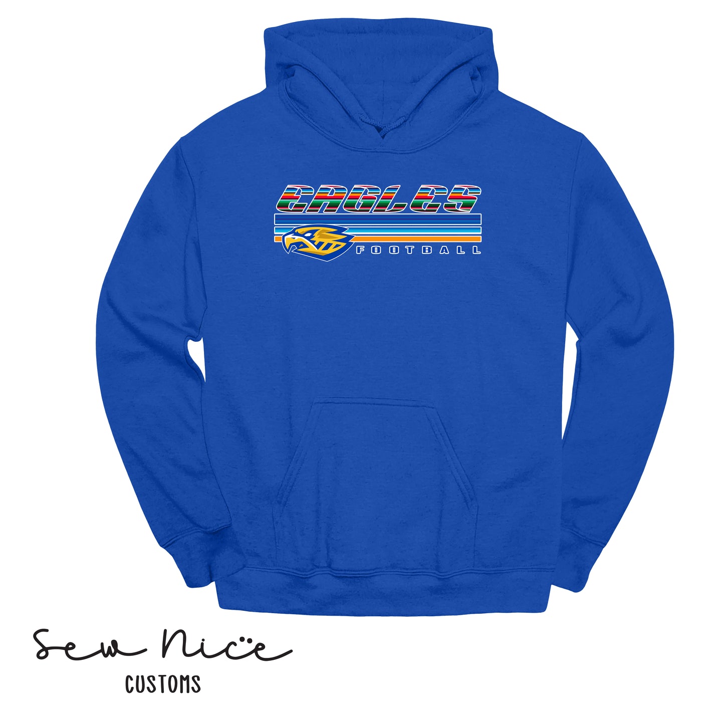 SP Serape Eagles Unisex Adult/Youth Hoodie