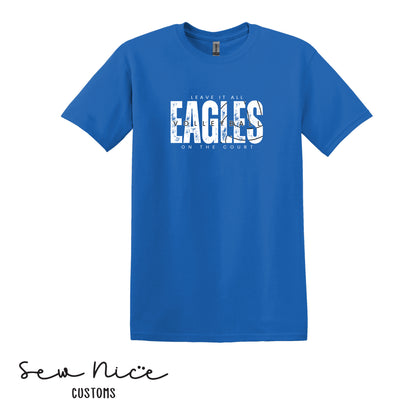 SP Eagles Volleyball- Leave It All On The Court- Adult/Youth Unisex T-Shirt