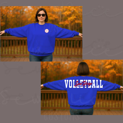 San Diego Volleyball Shoulder Print Sweatshirt