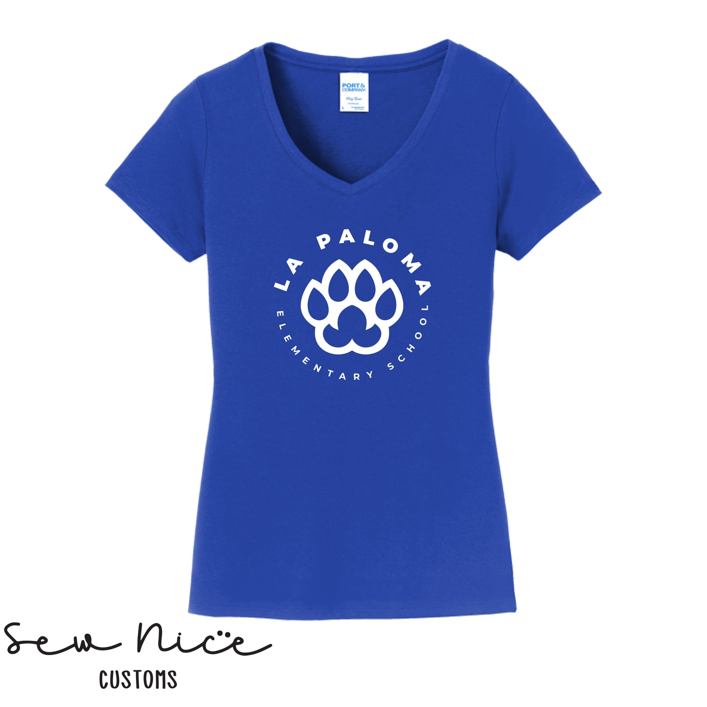 La Paloma Logo- Ladies V-Neck Shirt