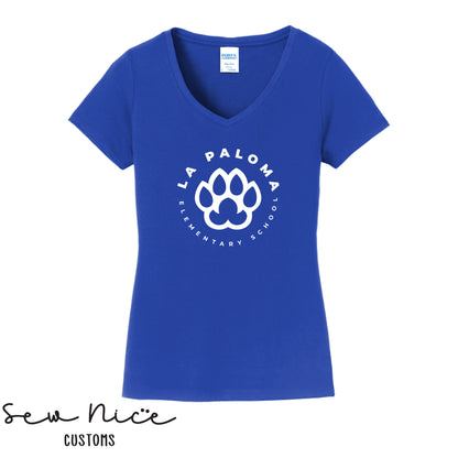 La Paloma Logo- Ladies V-Neck Shirt