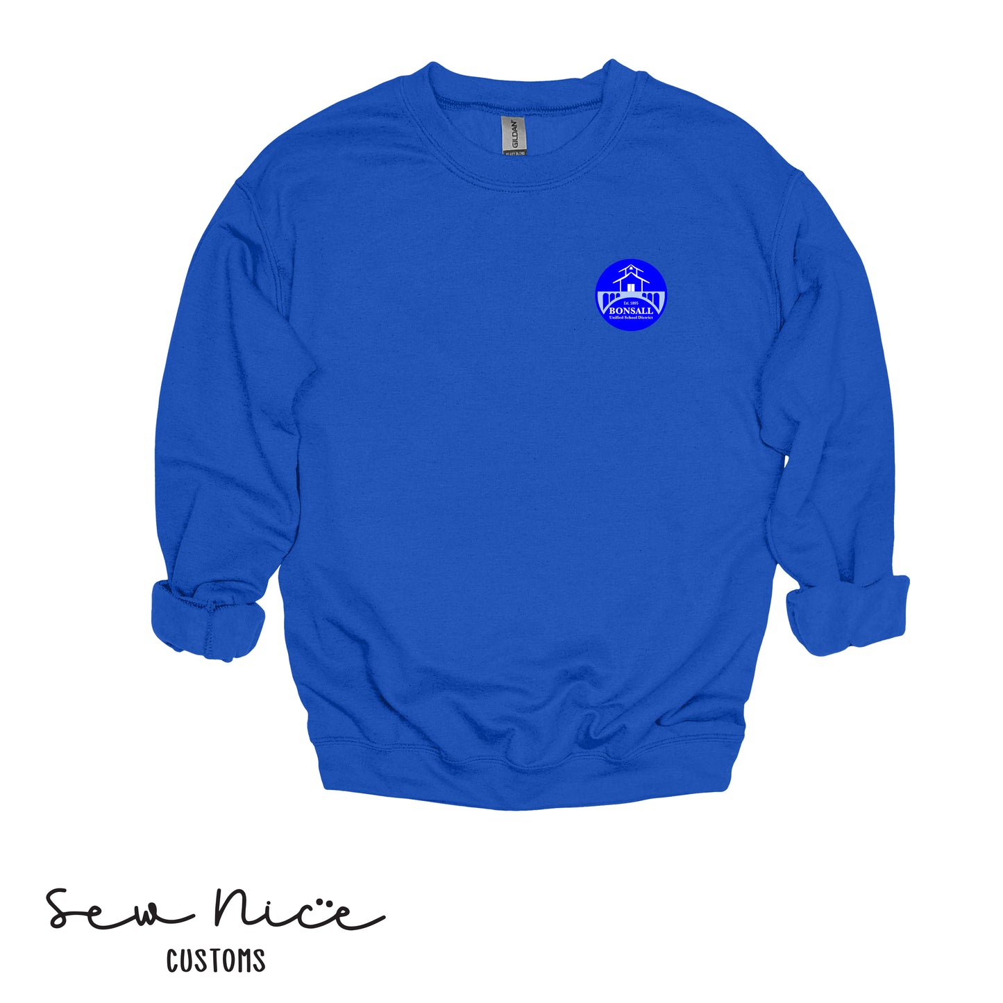 Embroidered Bonsall District Logo- Unisex Crewneck Sweatshirt
