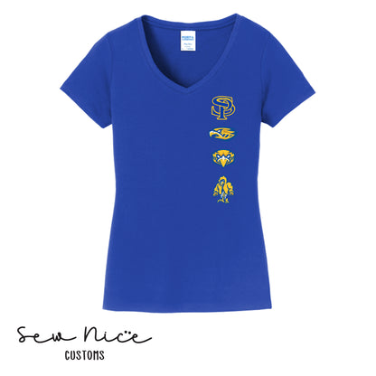 SP Row Logo- Ladies V-Neck T-Shirt