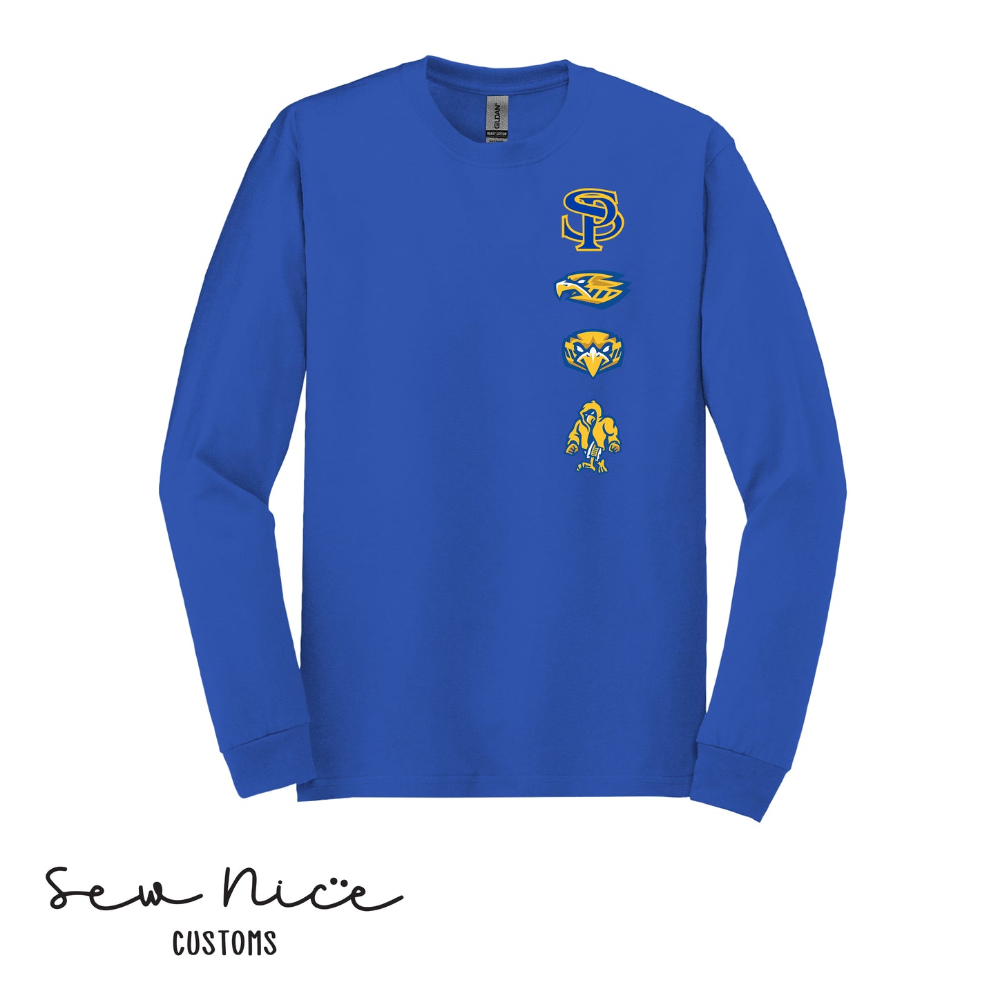 SP- Logo Row- Unisex Adult/Youth Long Sleeve Shirt