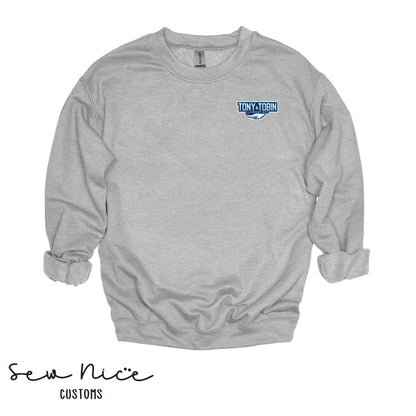 Embroidered Tony Tobin- Unisex Adult Crewneck Sweatshirt