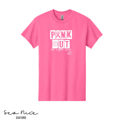 PINK OUT- Go Fight Win- FHS Volleyball Unisex Adult/Youth T-shirt
